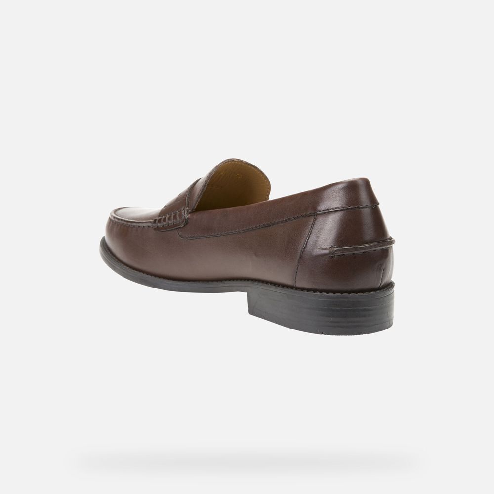 Mocassin Geox New Damon - Marron Foncé - Homme 647905-DEX